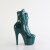 Pleaser ADORE-1020GP Platform Ankle Boots Patent Glitter Blue Green EU-37 / US-7