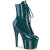 Pleaser ADORE-1020GP Platform Ankle Boots Patent Glitter Blue Green EU-43 / US-13
