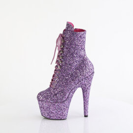 Pleaser ADORE-1020GWR Platform Ankle Boots Glitter Lavender EU-40 / US-10