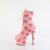 Pleaser ADORE-1020KISSES Platform Ankle Boots Faux Leather Pink EU-41 / US-11