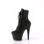 Pleaser ADORE-1020RS Platform Ankle Boots Rhinestones Black EU-36 / US-6