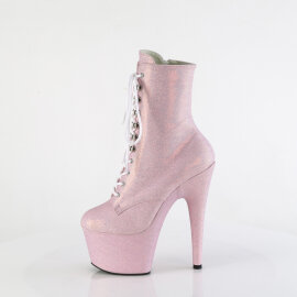 Pleaser ADORE-1020SDG Platform Ankle Boots Glitter Pink EU-37 / US-7