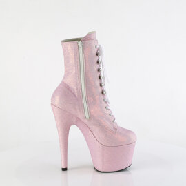 Pleaser ADORE-1020SDG Platform Ankle Boots Glitter Pink EU-37 / US-7