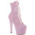 Pleaser ADORE-1020SDG Platform Ankle Boots Glitter Pink EU-37 / US-7