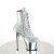 Pleaser ADORE-1020SQ-02 Platform Ankle Boots Chrome Hologram Sequins Silver EU-39 / US-9