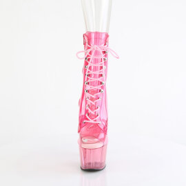 Pleaser ADORE-1021C-T Platform Ankle Boots Smoke Pink...