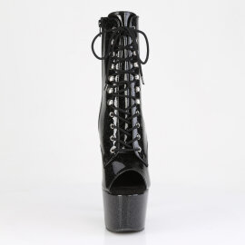 Pleaser ADORE-1021GP Platform Ankle Boots Patent Glitter...