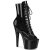 Pleaser ADORE-1021GP Platform Ankle Boots Patent Glitter Black EU-35 / US-5