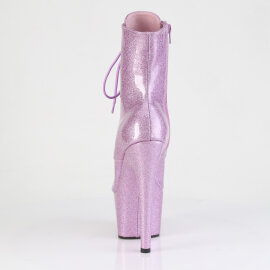 Pleaser ADORE-1021GP Platform Ankle Boots Patent Glitter Light Purple EU-38 / US-8