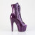 Pleaser ADORE-1021GP Platform Ankle Boots Patent Glitter Dark Purple EU-35 / US-5