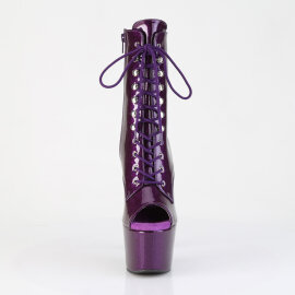 Pleaser ADORE-1021GP Platform Ankle Boots Patent Glitter...