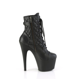 Pleaser ADORE-1033 Platform Ankle Boots Faux Leather Black EU-38 / US-8