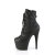 Pleaser ADORE-1033 Platform Ankle Boots Faux Leather Black EU-38 / US-8