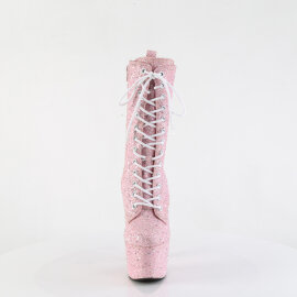 Pleaser ADORE-1040GR Platform Ankle Boots Smoke Pink...