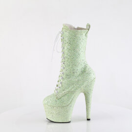 Pleaser ADORE-1040GR Platform Ankle Boots Glitter Rhinestones Green EU-35 / US-5