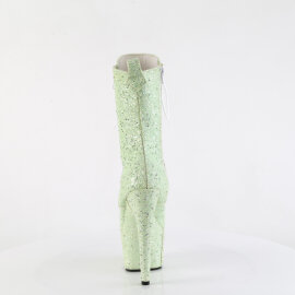 Pleaser ADORE-1040GR Platform Ankle Boots Glitter Rhinestones Green EU-35 / US-5
