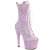 Pleaser ADORE-1040IG Platform Ankle Boots Glitter Purple EU-35 / US-5