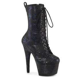 Pleaser ADORE-1040SPF Platform Ankle Boots Fabric Snake...