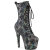 Pleaser ADORE-1040SPF Platform Ankle Boots Fabric Hologram Metallic Silver EU-40 / US-10
