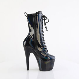 Pleaser ADORE-1040WR-HG Platform Ankle Boots Patent Hologram Black EU-36 / US-6