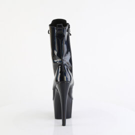 Pleaser ADORE-1040WR-HG Platform Ankle Boots Patent Hologram Black EU-37 / US-7