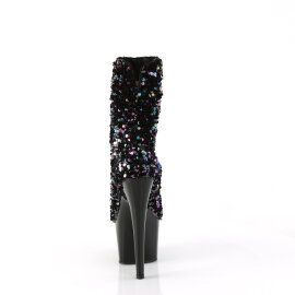 Pleaser ADORE-1042SQ Platform Ankle Boots Sequins Black EU-35 / US-5