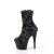 Pleaser ADORE-1042SQ Platform Ankle Boots Sequins Black EU-35 / US-5