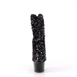 Pleaser ADORE-1042SQ Platform Ankle Boots Sequins Black...