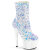 Pleaser ADORE-1042SQ Platform Ankle Boots Sequins White EU-38 / US-8