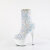 Pleaser ADORE-1042SQ Platform Ankle Boots Sequins White EU-40 / US-10