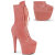 Pleaser ADORE-1045VEL Platform Ankle Boots Velvet Pink EU-38 / US-8