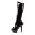 Pleaser DELIGHT-2000 Black Stretch Patent/Black EU-41 / US-11