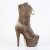 Pleaser ADORE-1045VEL Platform Ankle Boots Velvet Green Brown EU-42 / US-12