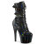Pleaser ADORE-1046 Platform Ankle Boots Patent Hologram Black EU-35 / US-5