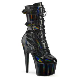 Pleaser ADORE-1046 Platform Ankle Boots Patent Hologram...
