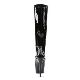 Pleaser DELIGHT-2000 Black Stretch Patent/Black EU-38 / US-8
