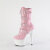 Pleaser ADORE-1046TT Platform Ankle Boots Patent Hologram Pink EU-36 / US-6