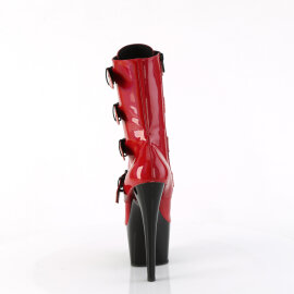 Pleaser ADORE-1046TT Platform Ankle Boots Patent Hologram Red EU-35 / US-5