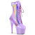 Pleaser ADORE-1047 Platform Ankle Boots Patent Hologram Purple EU-38 / US-8