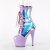Pleaser ADORE-1047 Platform Ankle Boots Patent Hologram Purple EU-38 / US-8