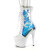 Pleaser ADORE-1047 Platform Ankle Boots Patent Hologram White EU-40 / US-10