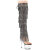 Pleaser ADORE-3019C-RSF Platform Overknee Boots Clear Rhinestones Black EU-36 / US-6