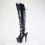 Pleaser ADORE-3019HWR Platform Overknee Boots Hologram Black EU-38 / US-8