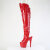 Pleaser ADORE-3019HWR Platform Overknee Boots Hologram Red EU-36 / US-6