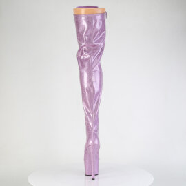 Pleaser ADORE-3020GP Platform Overknee Boots Patent Glitter Purple EU-35 / US-5