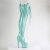 Pleaser ADORE-3021GP Platform Overknee Boots Patent Glitter Blue EU-41 / US-11