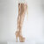 Pleaser ADORE-3021GP Platform Overknee Boots Patent Glitter Gold EU-43 / US-13