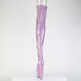 Pleaser ADORE-3021GP Platform Overknee Boots Patent Glitter Purple EU-37 / US-7