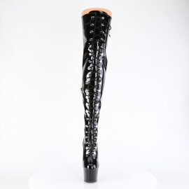 Pleaser ADORE-3022 Platform Overknee Boots Patent Black...
