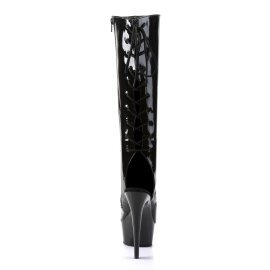 Pleaser DELIGHT-2018 Black Patent/Black EU-40 / US-10